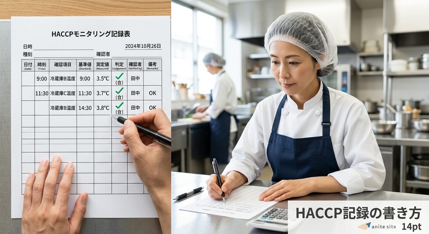HACCP記録表の書き方と記入例【無料テンプレート付き】