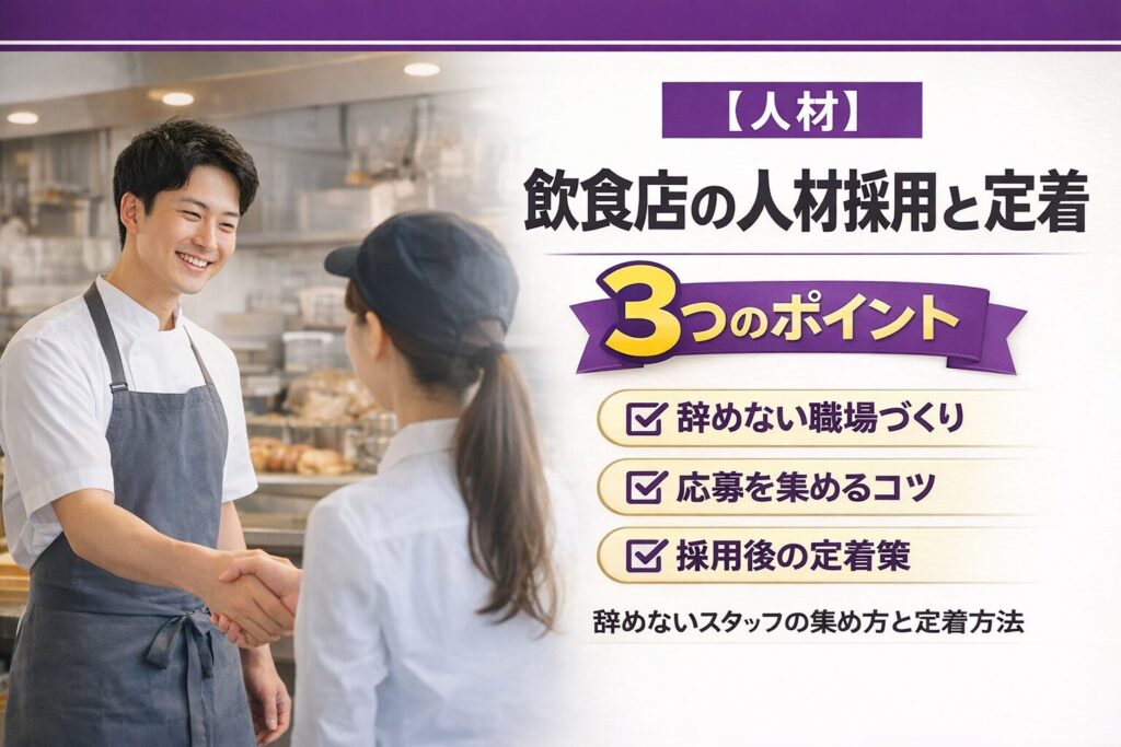 飲食店の人材採用と定着 求人ゼロで「辞めない職場」を作る方法