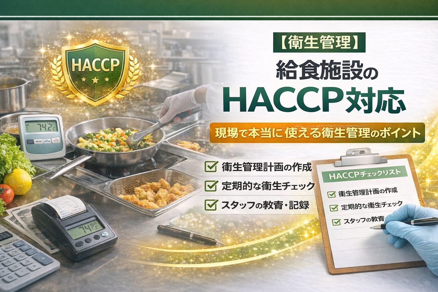 給食施設のHACCP対応 現場で本当に使える衛生管理の進め方