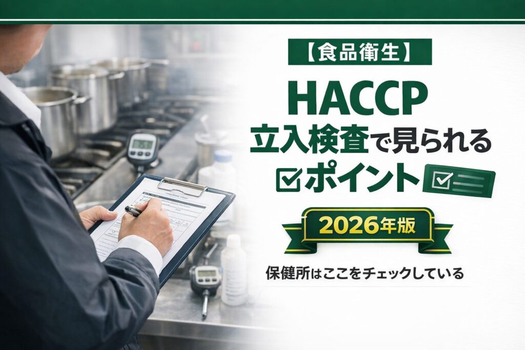 保健所の立入検査でHACCPは何を見られるか【2026年版】