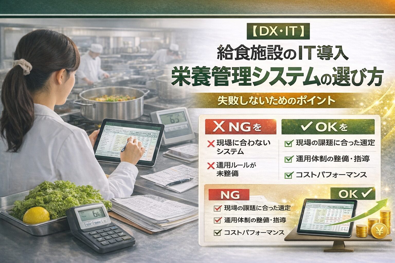 給食施設のIT導入 栄養管理システム選びと失敗しない運用のコツ