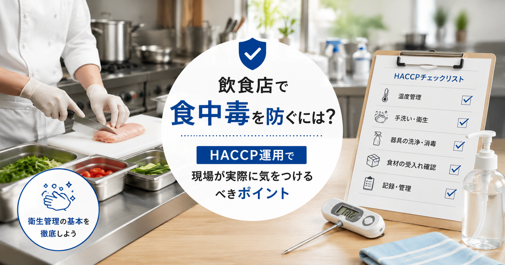 飲食店で食中毒を防ぐには？HACCP運用で現場が実際に気をつけるべきポイント